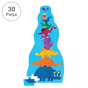 Crocodile Creek Dev Kule Puzzle 30 Parça Dinozor 3 Yaş+