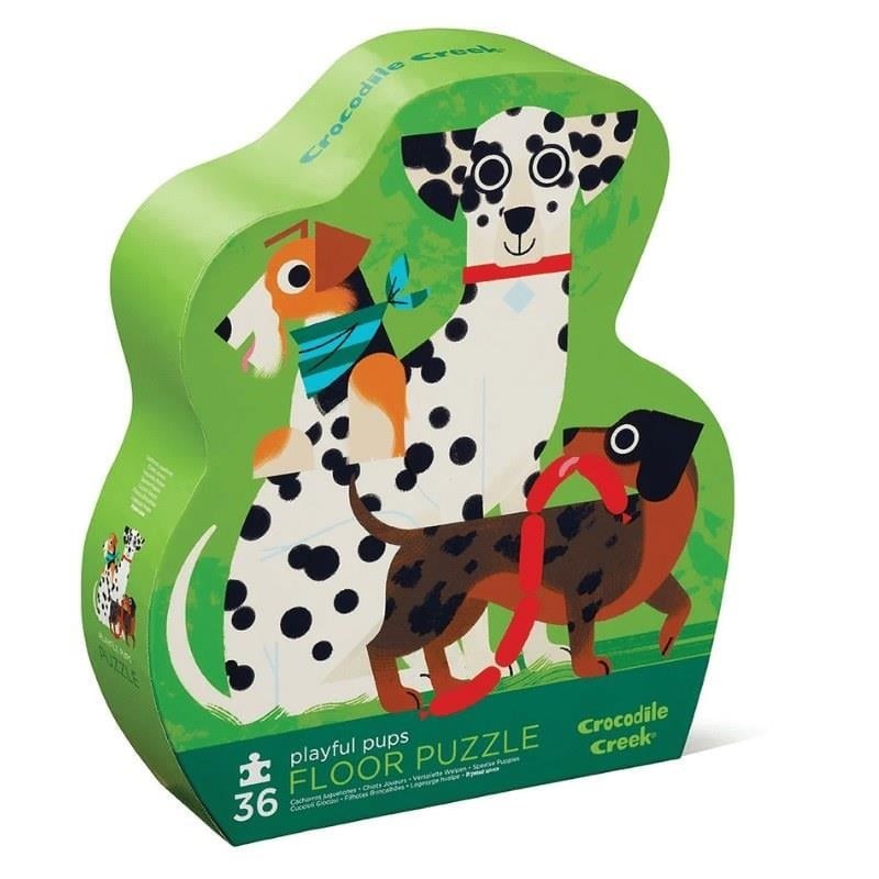 Crocodile Creek Puzzle 36 Parça Eğlenceli Yavru Köpekler 3 Yaş+ 