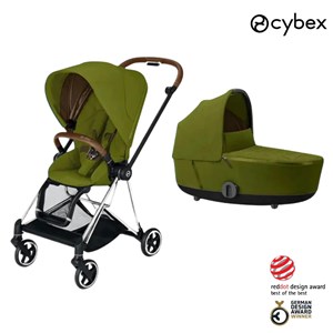 Cybex Mios Bebek Arabası Chrome Brown- Khaki Green+ Portbebe