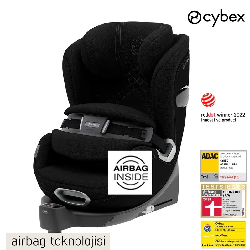 Cybex Priam Bebek Arabası Chrome Brown - Sephia Black + Cybex Anoris T Size Deep Black 
