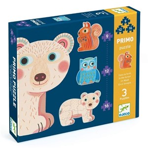 Djeco İlerleyen Puzzle In The Forest 9,12,16 Pcs 24 Ay+