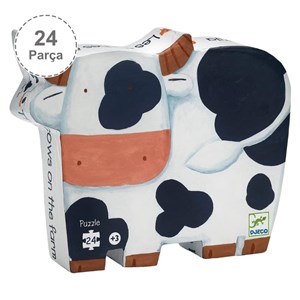 Djeco Dekoratif Puzzle 24 Parça - The Cows On The Farm