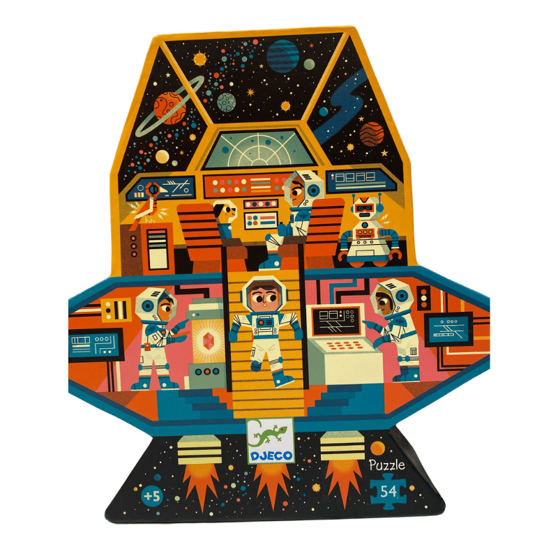 Djeco Dekoratif Puzzle 54 Parça - Space Station 