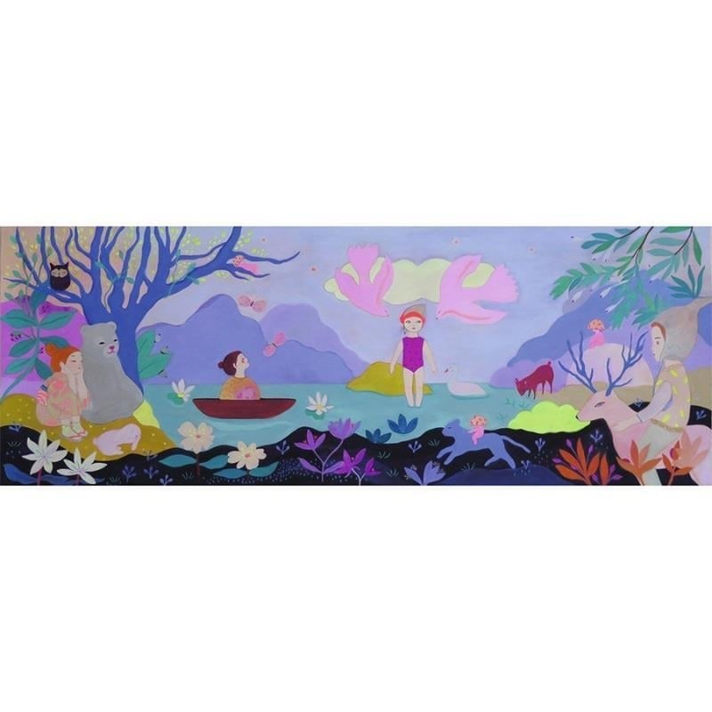 Djeco Panoramik Puzzle 100 Parça Children's Lake 5 Yaş+ 