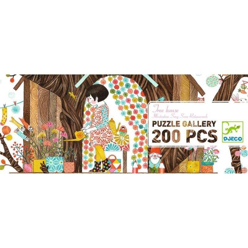 Djeco Panoramik Puzzle 200 Parça Tree House 6 Yaş+ 