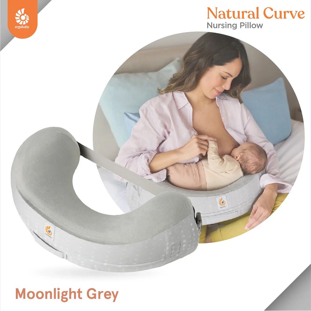 Ergobaby Natural Curve Emzirme Yastığı (moonlight grey) 