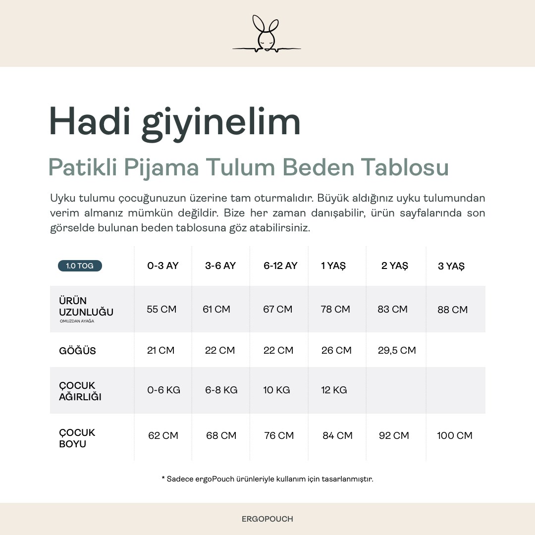 ErgoPouch Organik Pamuklu Patikli Pijama Tulum 0.2 TOG Petite Pretzel Mavi