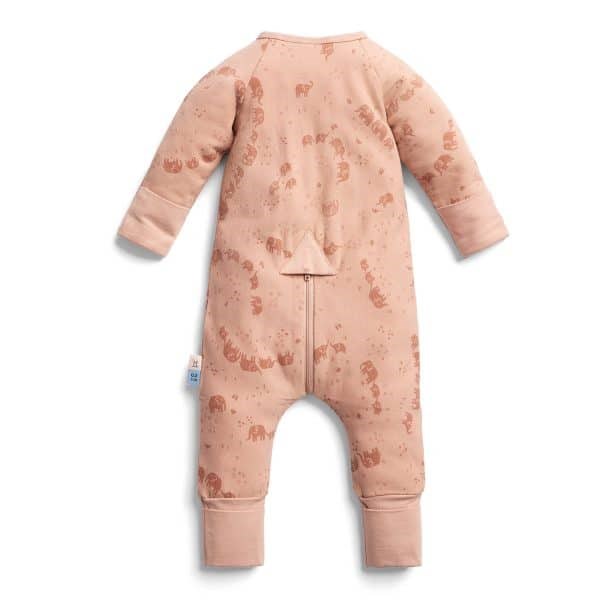 ErgoPouch Organik Pamuklu Patikli Pijama Tulum 0.2 TOG Elephant Parade Pembe