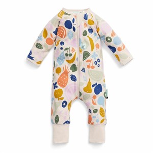 ErgoPouch Organik Pamuklu Patikli Pijama Tulum 1.0 TOG Fruit Salad