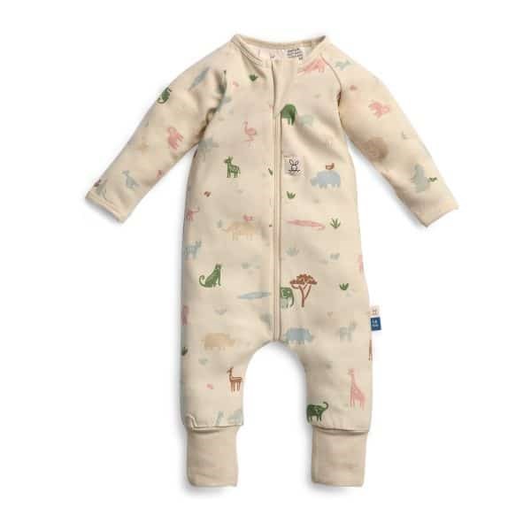 ErgoPouch Organik Pamuklu Patikli Pijama Tulum1.0 TOG Savannah Krem