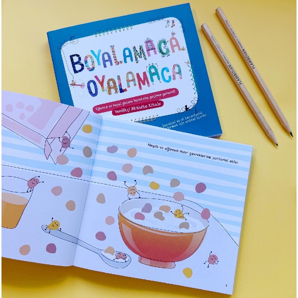 Flamboyan Boyalamaca Oyalamaca Aktivite Kitabı 