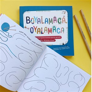 Flamboyan Boyalamaca Oyalamaca Aktivite Kitabı