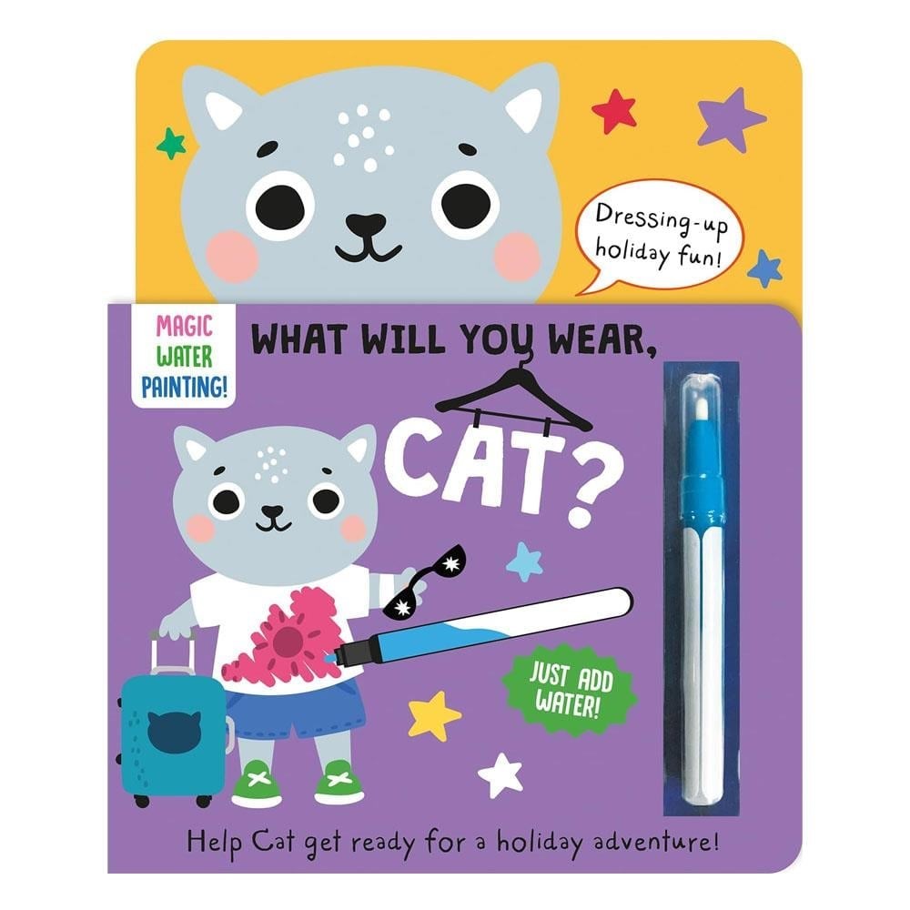 What Will You Wear - Cat-Magic Water Painting Book 