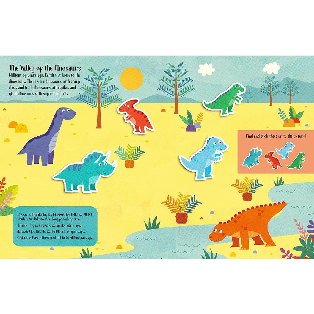 Felt Stickers - Dinosaurs Play Scene Book 
