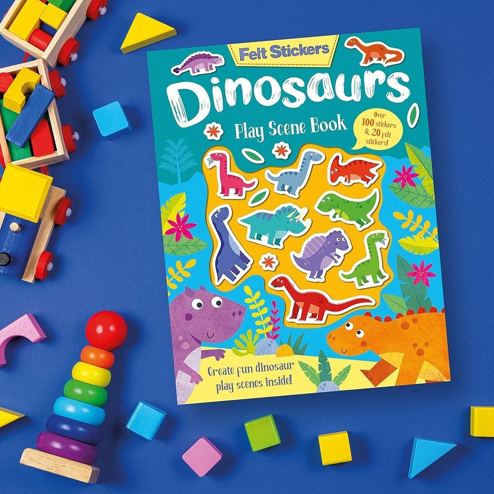 Felt Stickers - Dinosaurs Play Scene Book 