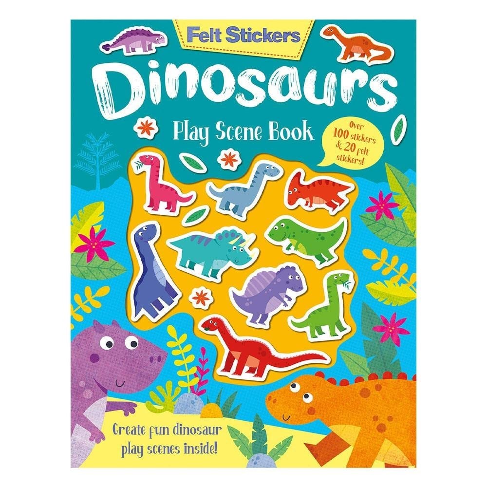 Felt Stickers - Dinosaurs Play Scene Book 