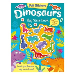 Felt Stickers - Dinosaurs Play Scene Book