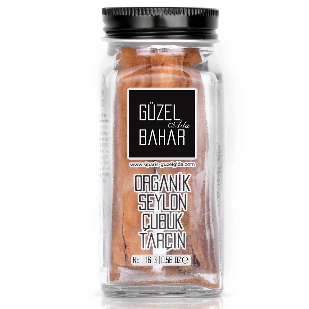 Güzel Gıda Organik Seylan Çubuk Tarçın 16 gr 