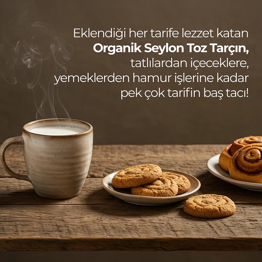 Güzel Gıda Organik Seylan Toz Tarçın 40 gr 