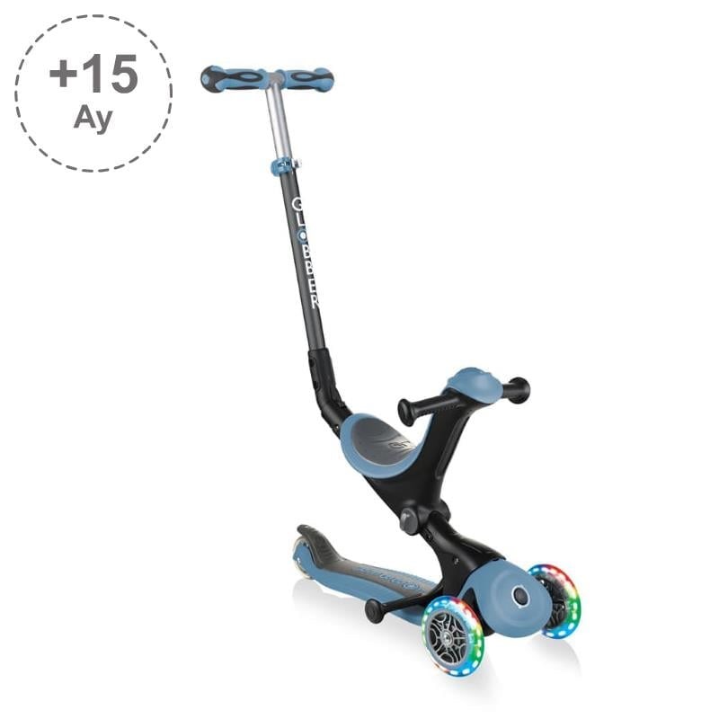 Globber Go Up Deluxe Işıklı Scooter - Pastel Mavi 