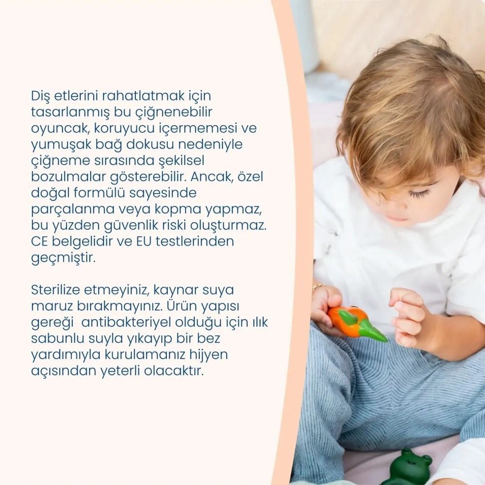 Hubble Diş Kaşıyıcı Oyuncak Havuç 