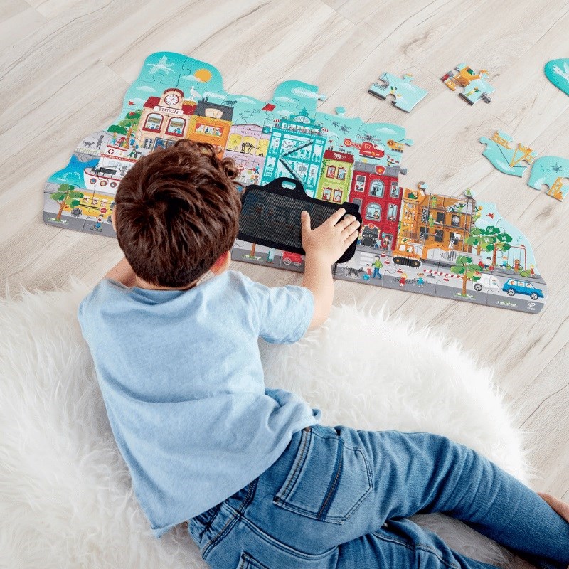 Hape Puzzle Hareketli Şehir Yapbozu 