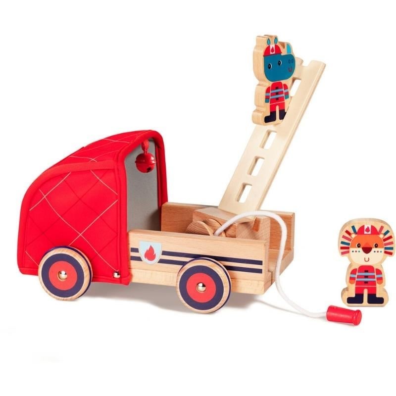 Lilliputiens Ahşap İtfaiye Aracı - Marius & Jack 