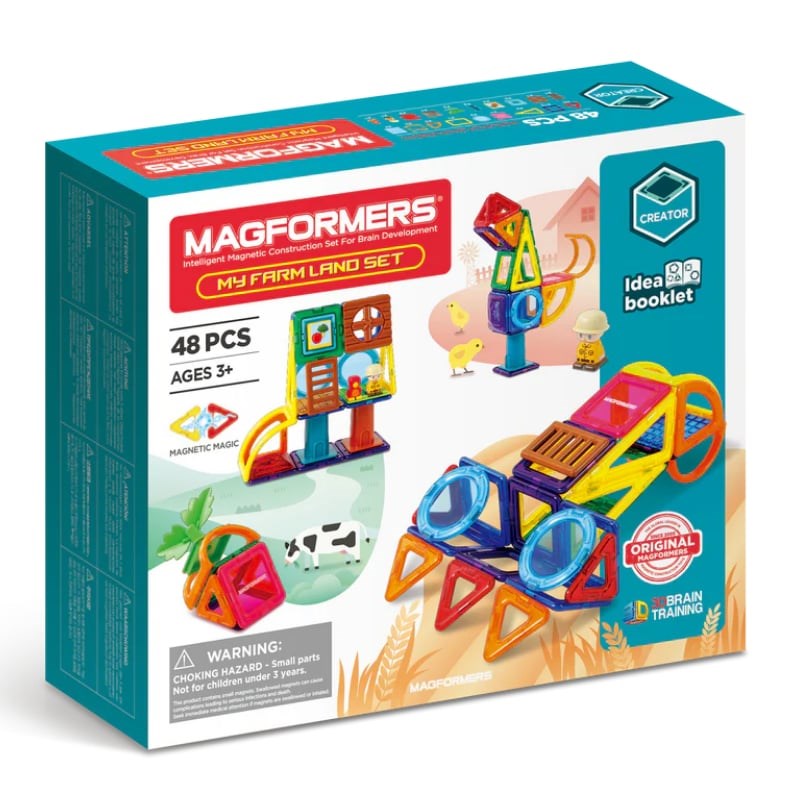 Magformers Mıknatıslı My Farm Land Set 48 Parça 3 Yaş+ 