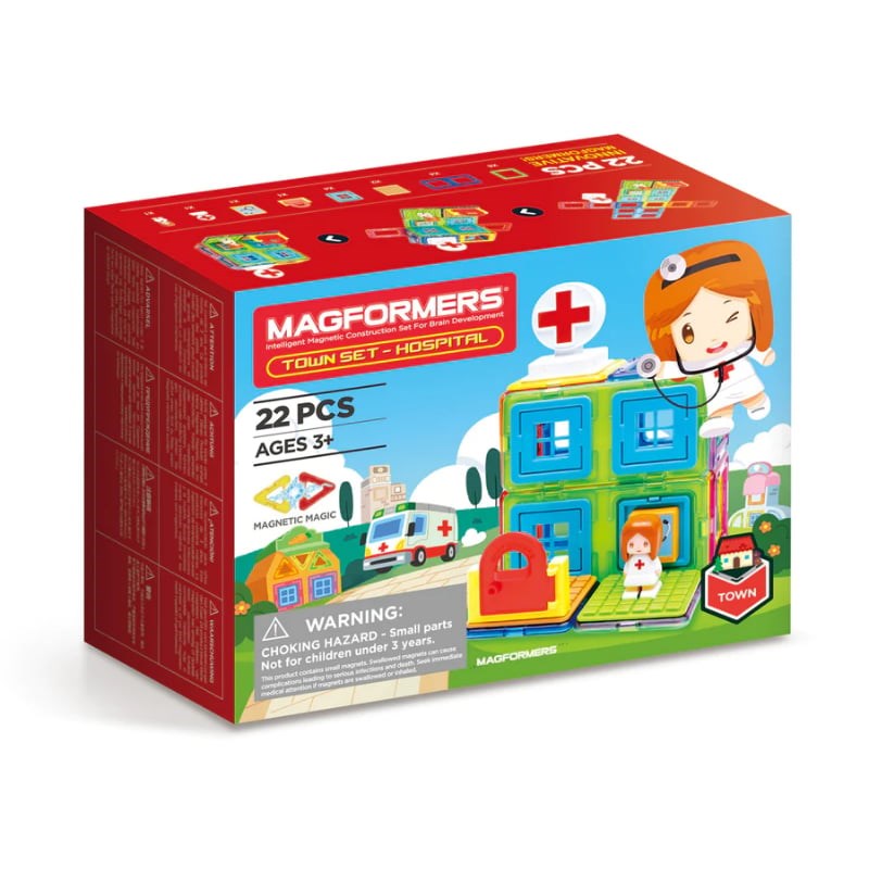 Magformers Mıknatıslı Hospital Set 22 Parça 3 Yaş+ 