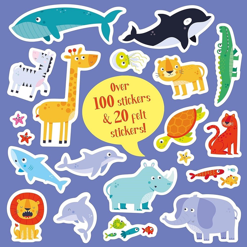 Felt Stickers - Animals Play Scene Book 
