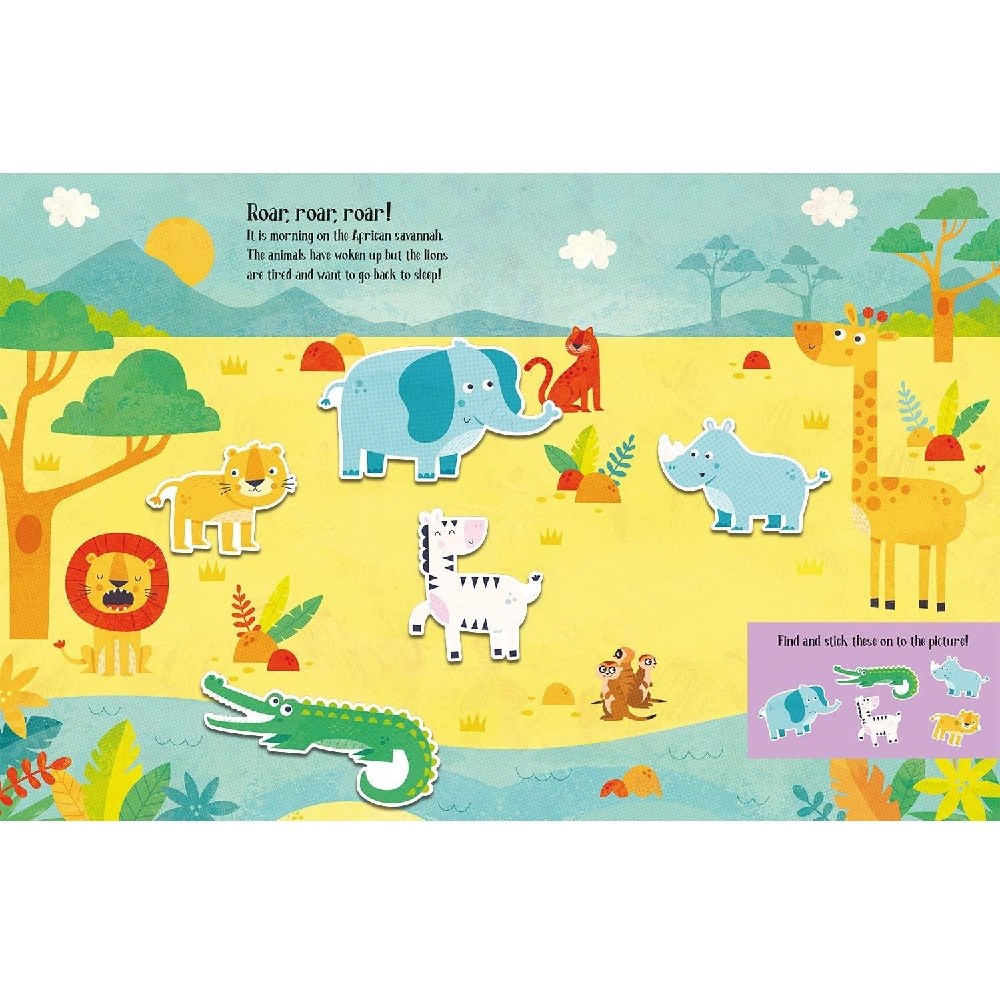 Felt Stickers - Animals Play Scene Book 