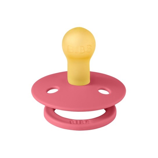 Bibs Studio Colour Block Kauçuk Emzik Pink 0-6 Ay Pembe