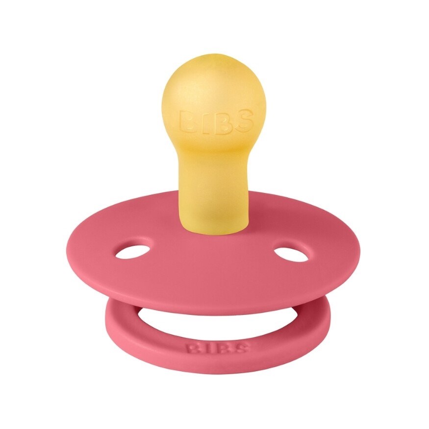 Bibs Studio Colour Block Kauçuk Emzik Pink +6 Ay Pembe