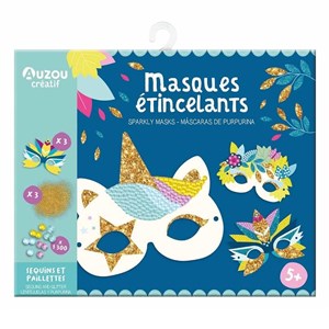 Auzou Toys Küçük Sanatçının Etkinlik Seti -Parıltılı Maskeler