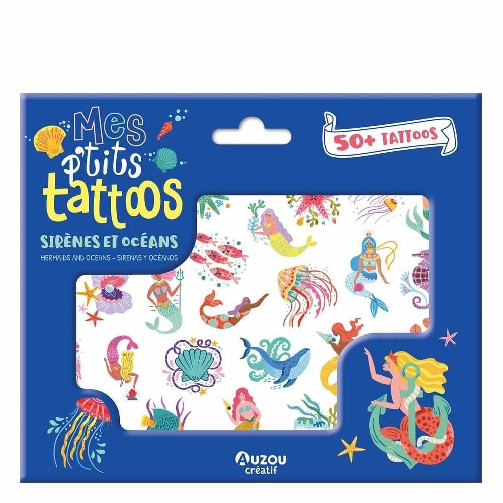 Auzou Toys Küçük Dövmelerim - Deniz Kızı ve Okyanus Orjinal