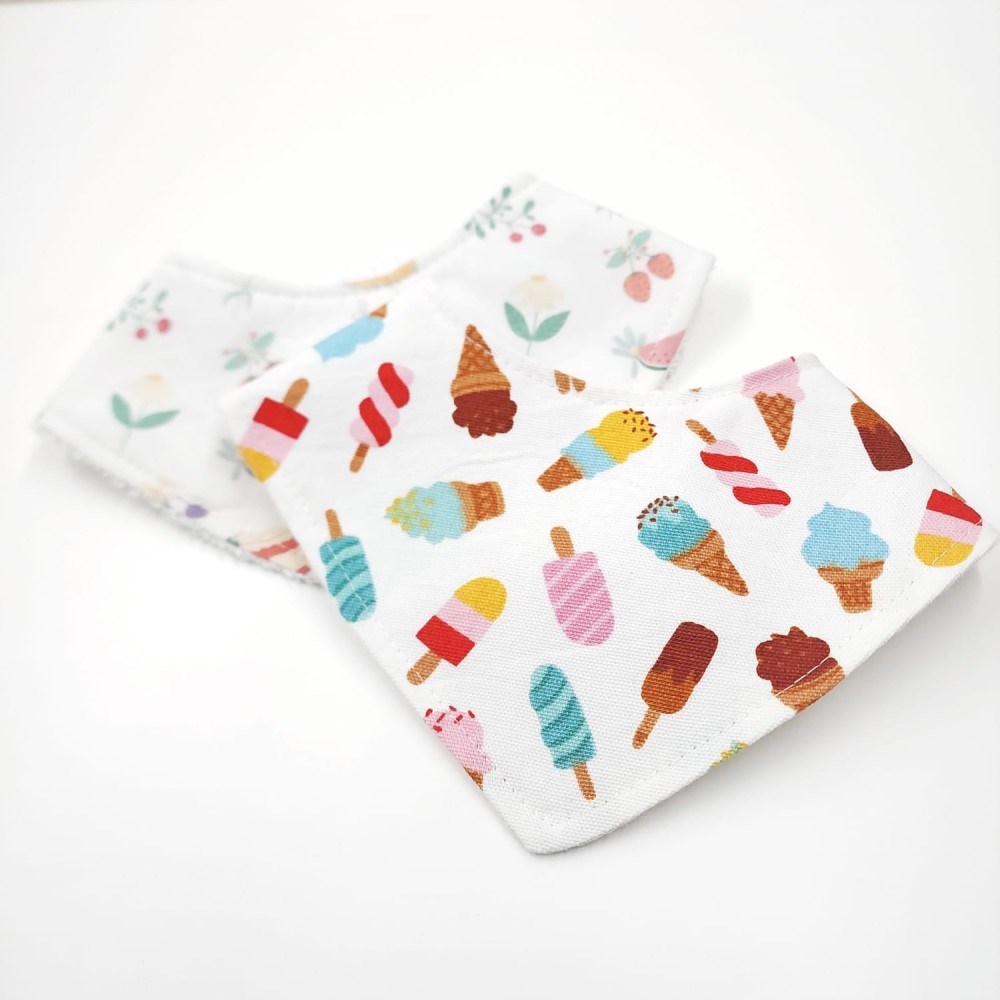 Le Petit Dodo Salya+ Fular Önlük 2'li Set Honey-Ice Cream 