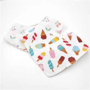 Le Petit Dodo Salya+ Fular Önlük 2'li Set Honey-Ice Cream