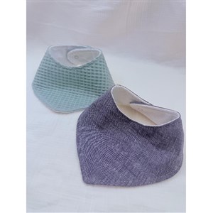 Le Petit Dodo Su Geçirmez Mama Önlük 2'li Set Green-Kot