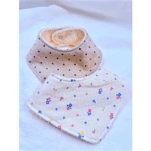 Le Petit Dodo Su Geçirmez Fular+Salya  Önlük 2'li Set Puantiye - Daisi