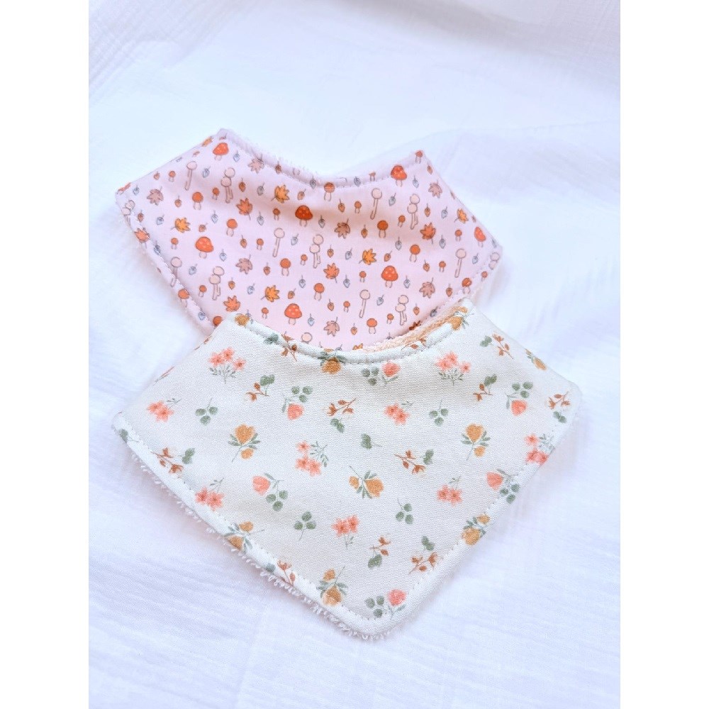 Le Petit Dodo Su Geçirmez Fular+Salya  Önlük 2'li Set Mushroom-Bonnie 