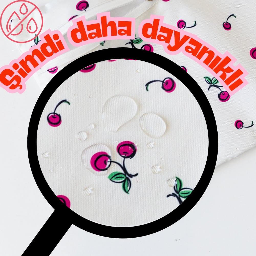 Mama Yoyo Whaley 2'li  Islak/Kirli Çantası Kiraz 