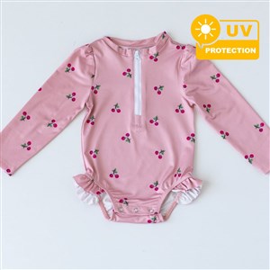 Mama Yoyo Önden Fermuarlı - Alttan Çıtçıtlı Mayo Kiraz