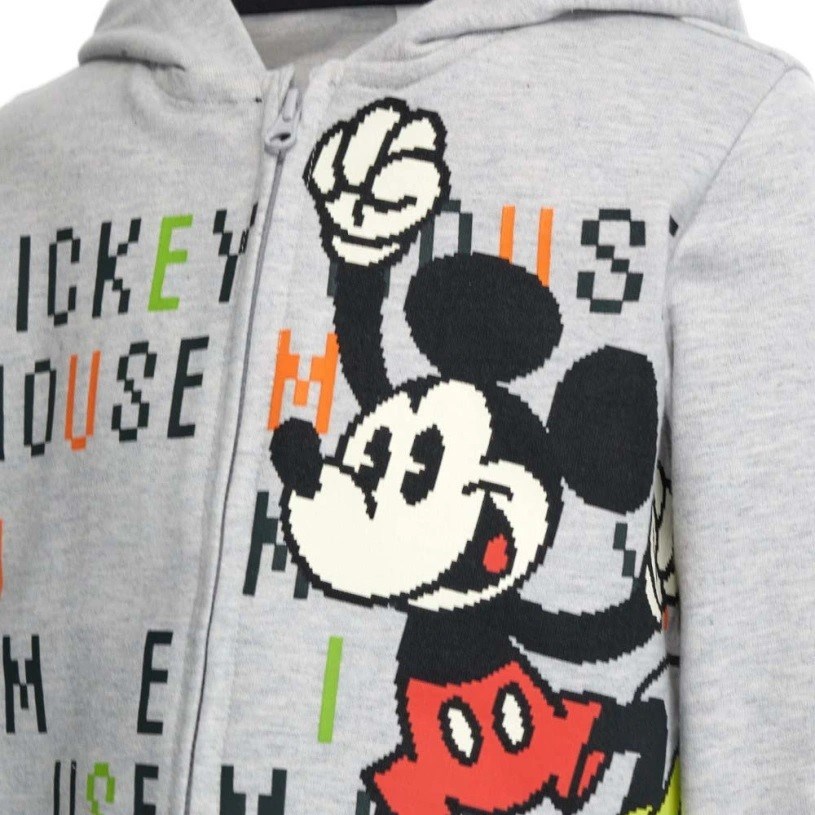 Original Marines Micky Mouse Kız Çocuk Fermuarlı S-shirt Ceket Gri