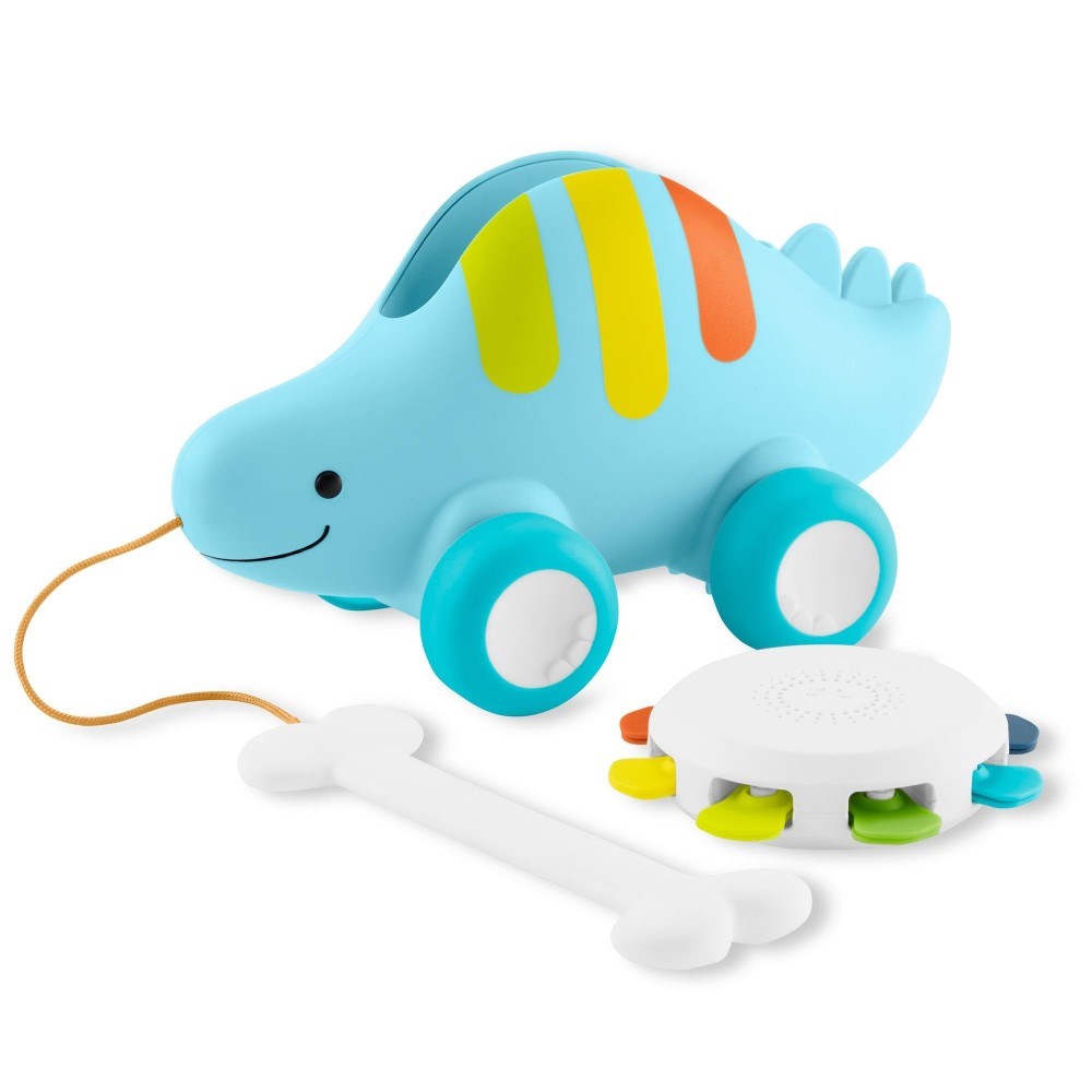 Skip Hop Explore & More Dinosaur 3'ü 1 arada Bebek Müzikli Çekmeli Oyuncak 