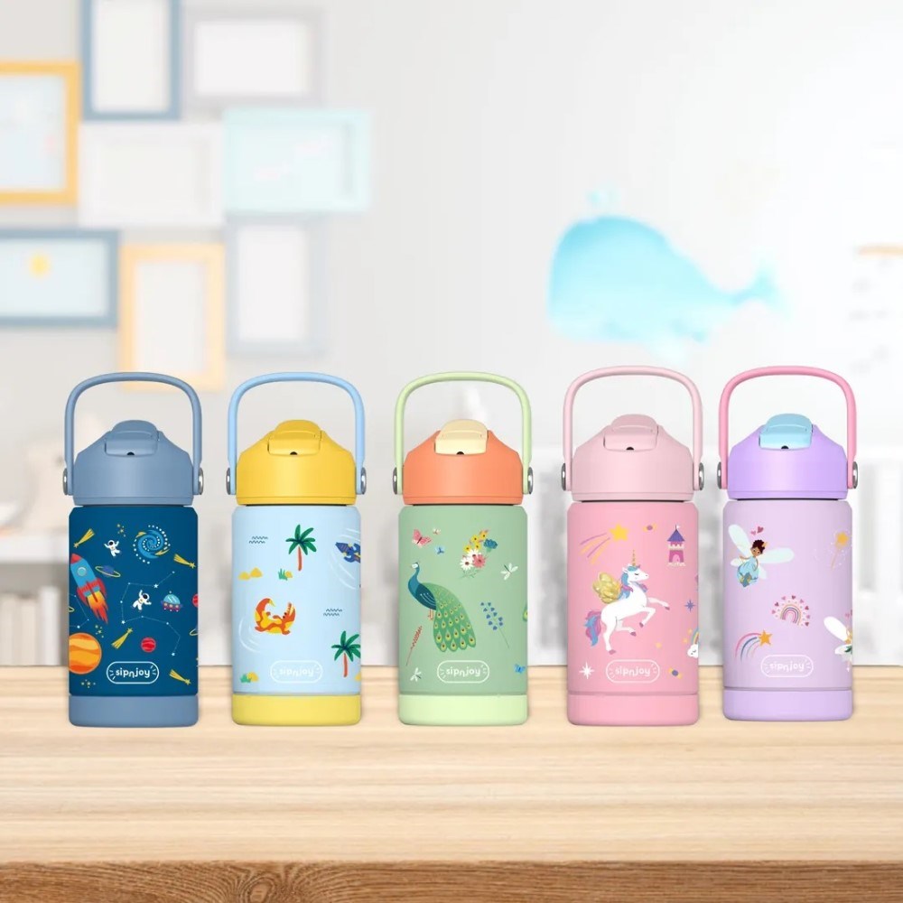 Sipnjoy FlipSip Çocuk Su Termosu 360 ml - Fairy Sparkle 