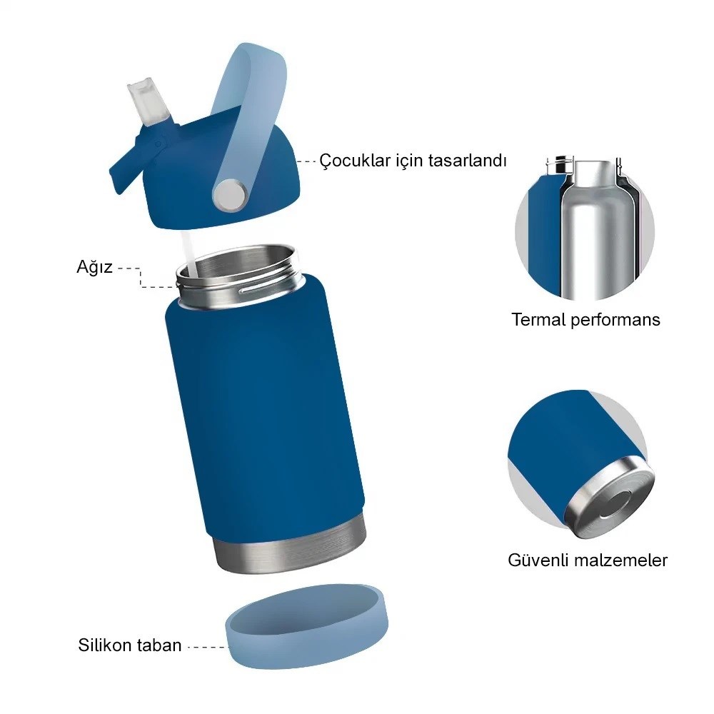 Sipnjoy FlipSip Çocuk Su Termosu 360 ml - Fairy Sparkle 