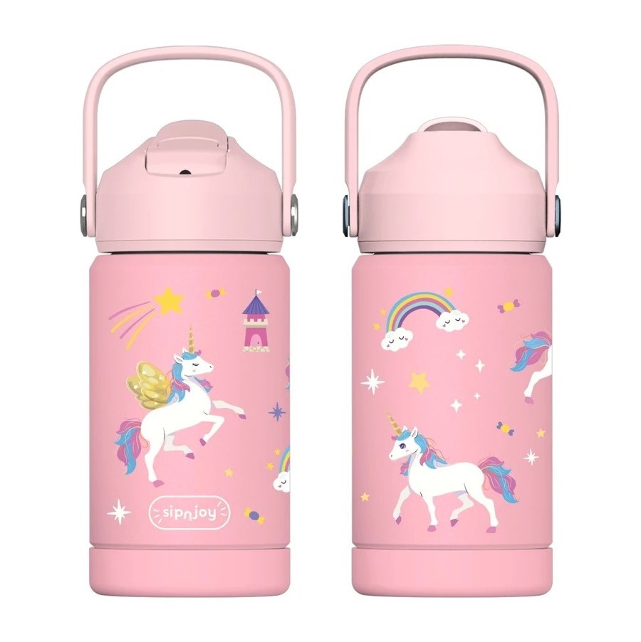 Sipnjoy FlipSip Çocuk Su Termosu 360 ml - Golden Horn 