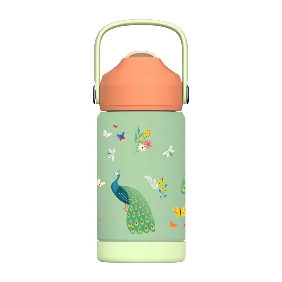 Sipnjoy FlipSip Çocuk Su Termosu 360 ml - Peacock Queen 