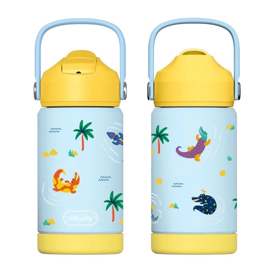 Sipnjoy FlipSip Çocuk Su Termosu 360 ml - Snappy Croc 