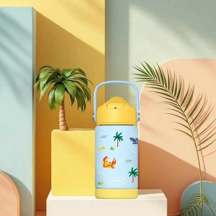 Sipnjoy FlipSip Çocuk Su Termosu 360 ml - Snappy Croc 
